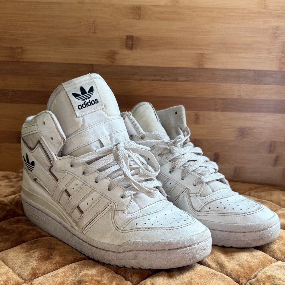 Adidas White High-Top Sneakers